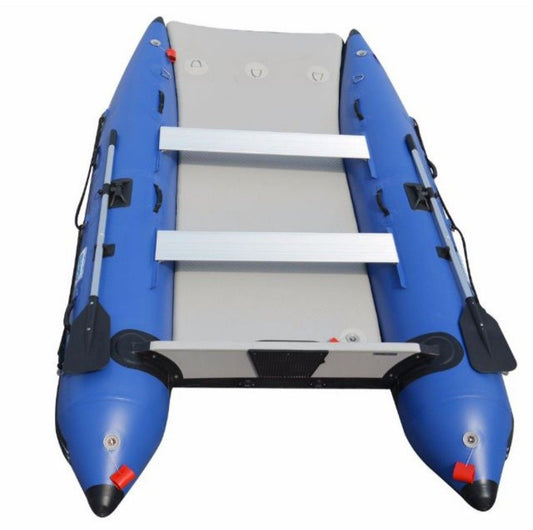 BRIS 11 ft Inflatable Catamaran Inflatable Boat Dinghy Boat Blue Mini Cat