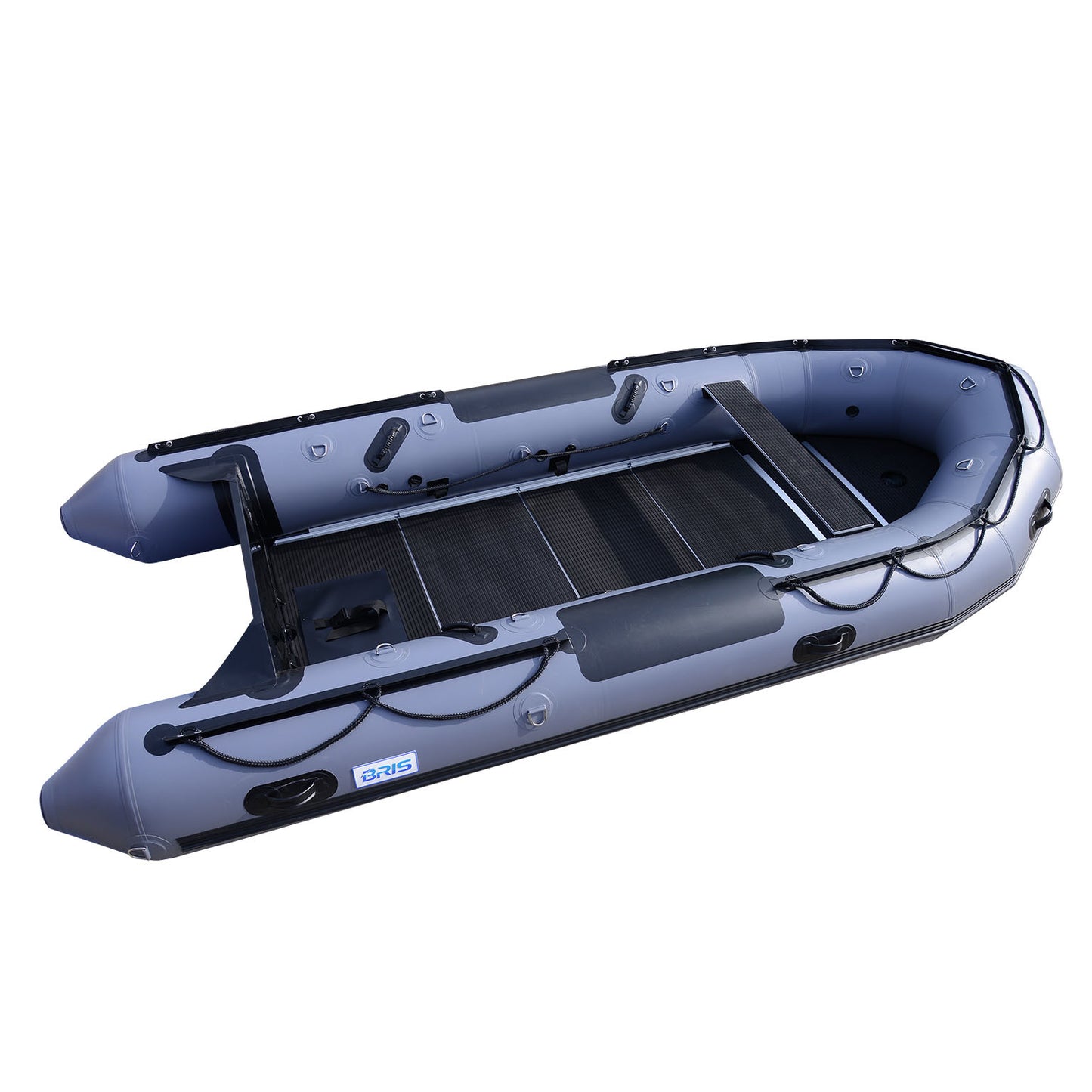 BRIS Assault Full Aluminium 1.2mm PVC 14.5 ft Inflatable Boat Inflatable Fishing Pontoon Dinghy Boat