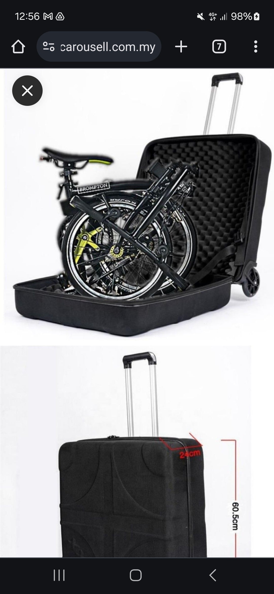 Foldable bike case