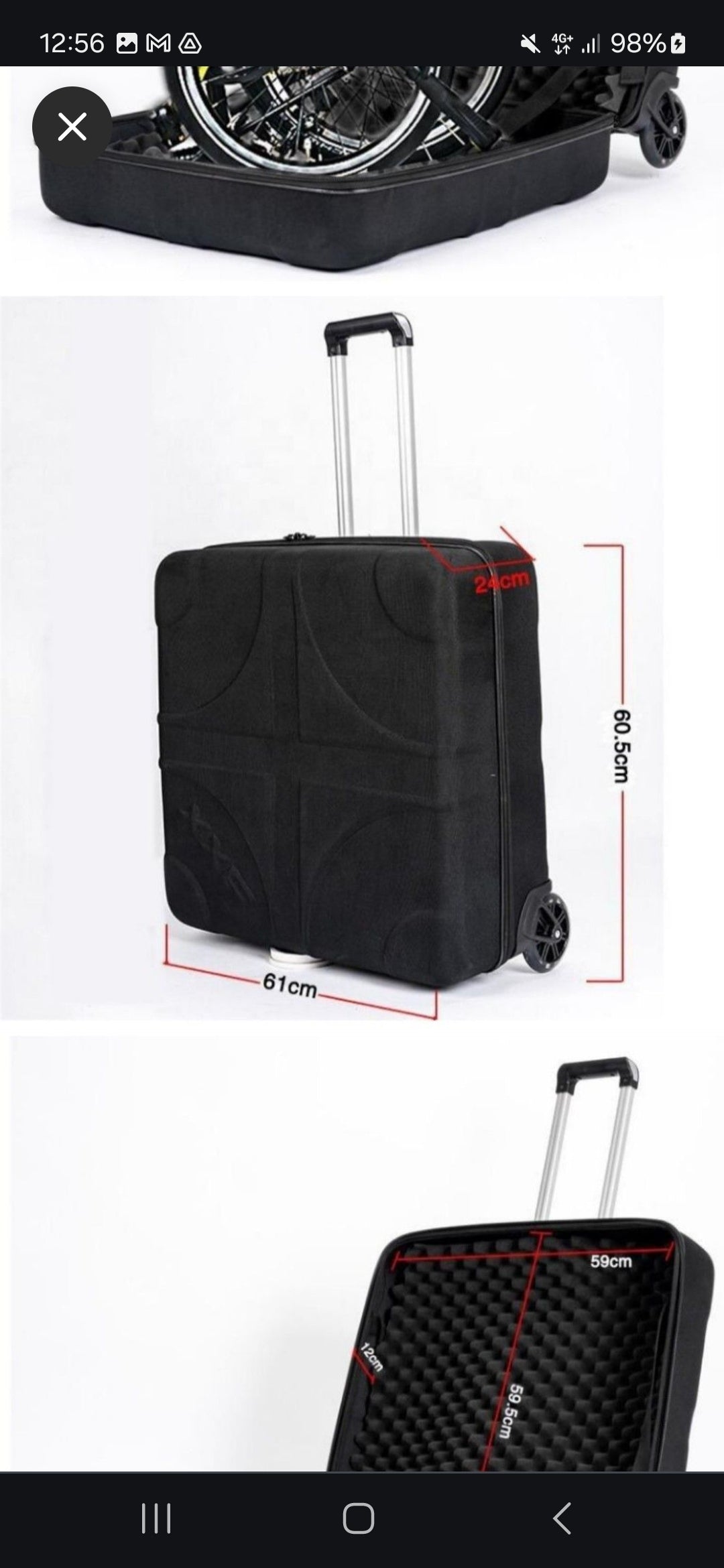 Foldable bike case