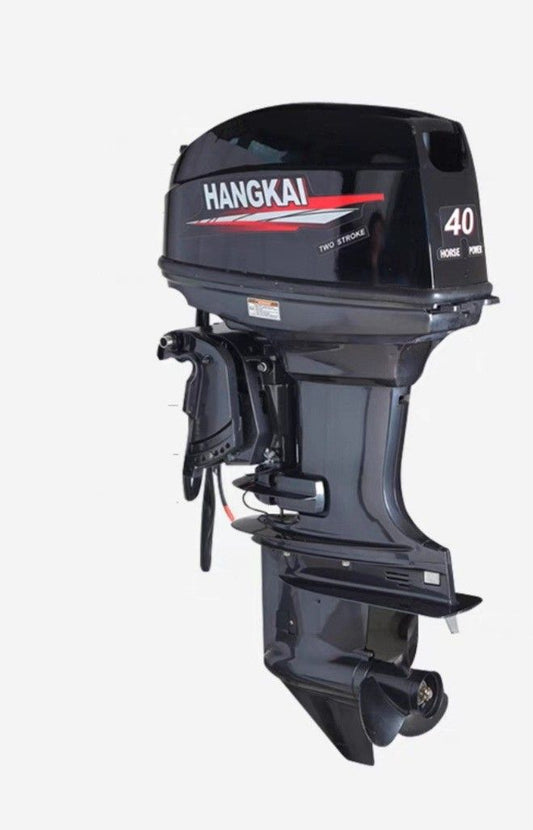 2 Stroke HANGKAI Outboard Motor Engine For Inflatable Boats Gas Oil