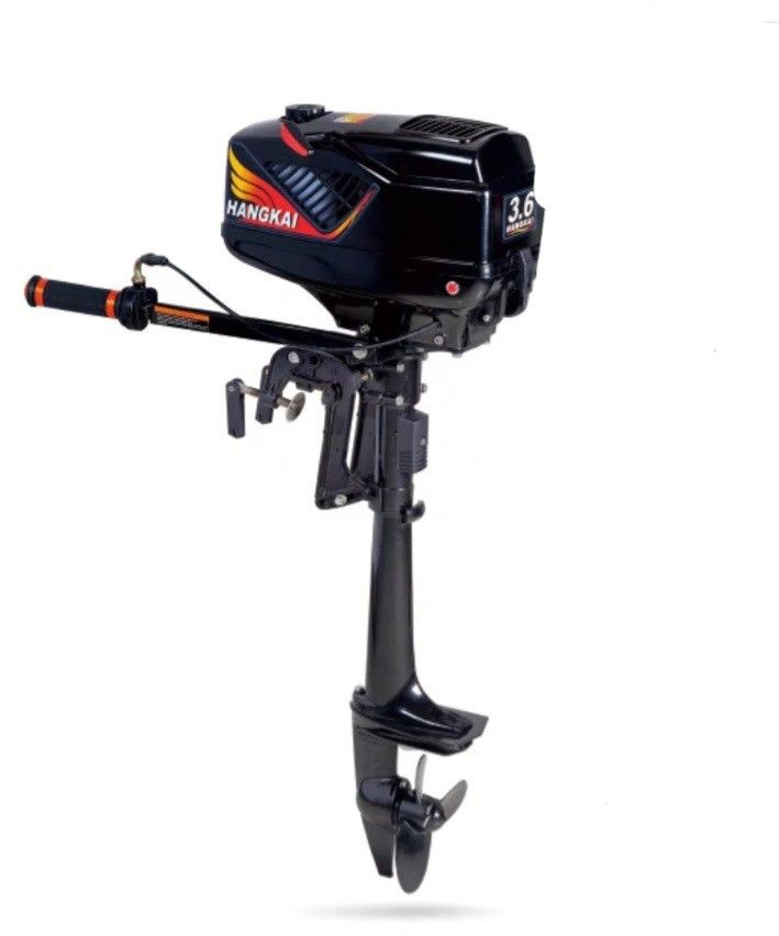 2 Stroke HANGKAI Outboard Motor Engine For Inflatable Boats Gas Oil