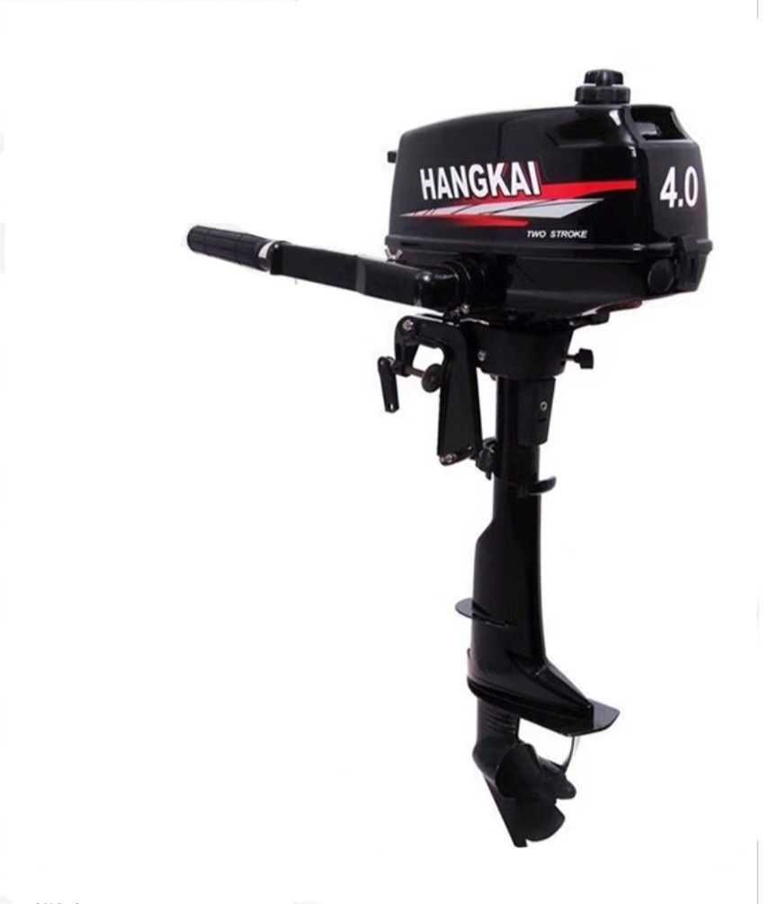 2 Stroke HANGKAI Outboard Motor Engine For Inflatable Boats Gas Oil