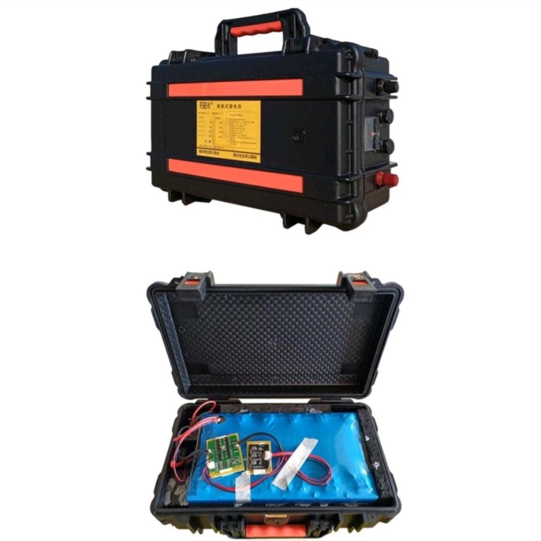 12v Lithium Ion Battery Fishing Motor 100Ah 150Ah 200Ah Battery Box Camping Solar Panel Charger Bank Power Station