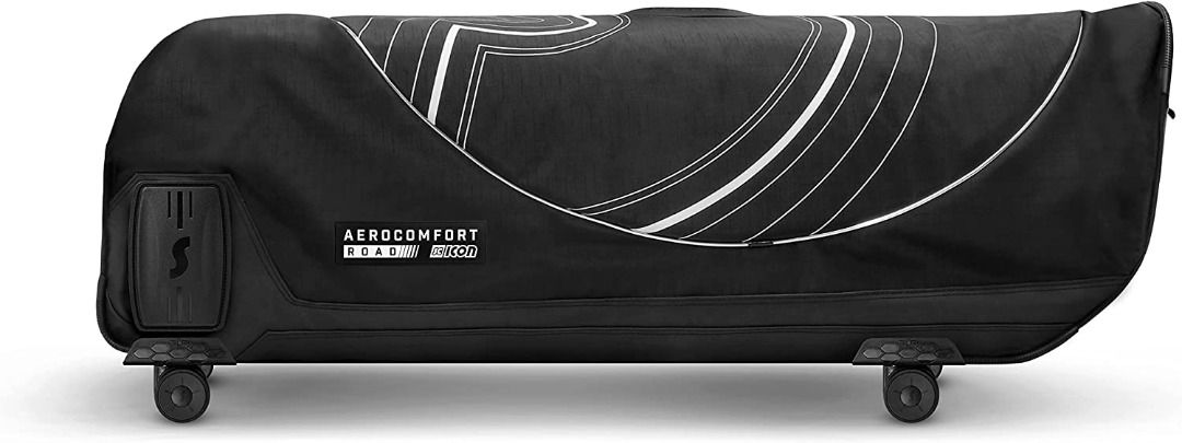 Scicon Sports Aerocomfort 3.0 TSA Triathalon Road Bike Travel Bag Bike Case | Bike Bag | Bike Transport Case | TT Bike case | Travel Black Case