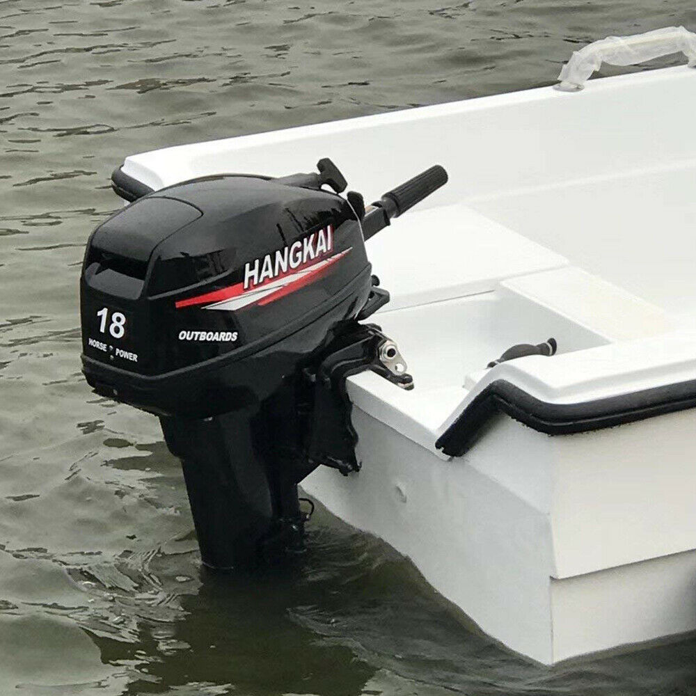 2 Stroke HANGKAI Outboard Motor Engine For Inflatable Boats Gas Oil