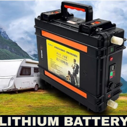 12v Lithium Ion Battery Fishing Motor 100Ah 150Ah 200Ah Battery Box Camping Solar Panel Charger Bank Power Station