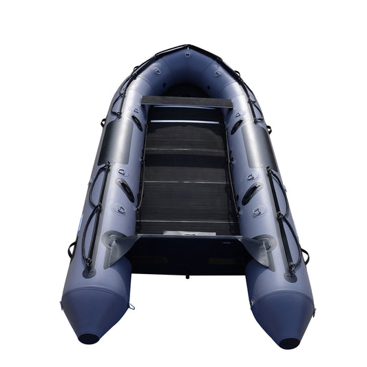 BRIS Assault Full Aluminium 1.2mm PVC 14.5 ft Inflatable Boat Inflatable Fishing Pontoon Dinghy Boat