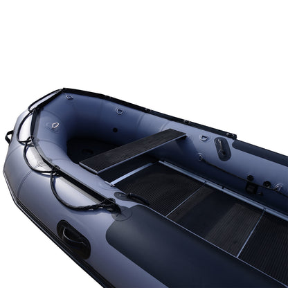 BRIS Assault Full Aluminium 1.2mm PVC 14.5 ft Inflatable Boat Inflatable Fishing Pontoon Dinghy Boat