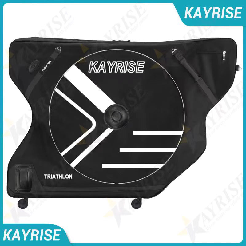 Kayrise Aeroeasy 3.0 Triathalon Road Bike Travel Bag Bike Case | Bike Bag | Bike Transport Case | TT Bike case | Travel Black Case