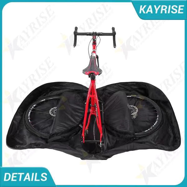 Kayrise Aeroeasy 3.0 Triathalon Road Bike Travel Bag Bike Case | Bike Bag | Bike Transport Case | TT Bike case | Travel Black Case