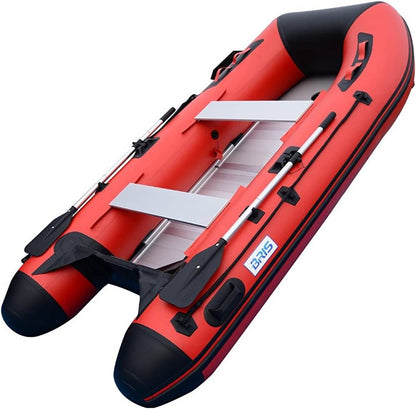 Bris Inflatable Red Boat Assault Tender Raft Dinghy PVC 10ft Fishing Dive Rescue Boat