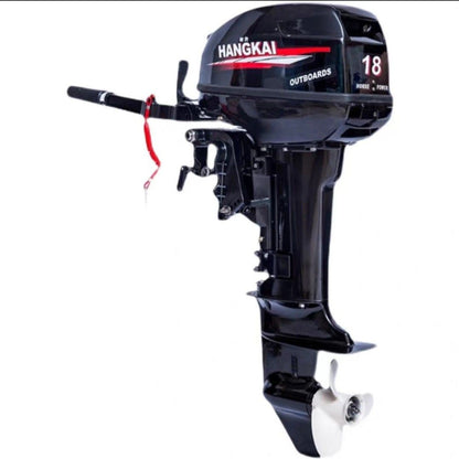 2 Stroke HANGKAI Outboard Motor Engine For Inflatable Boats Gas Oil