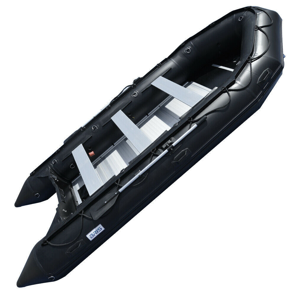 BRIS 15.4 ft Inflatable Boat Inflatable Rescue Fishing Pontoon Boat Dinghy
