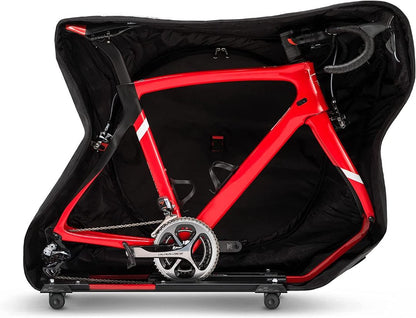 Scicon Sports Aerocomfort 3.0 TSA Triathalon Road Bike Travel Bag Bike Case | Bike Bag | Bike Transport Case | TT Bike case | Travel Black Case